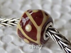 TROLLBEADS Mini Barrel Bead EVENT ONLY Milk Chocolate & Cream RARE (ONE) NEW