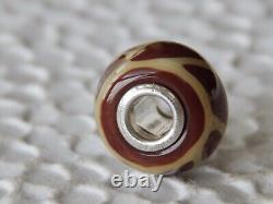 TROLLBEADS Mini Barrel Bead EVENT ONLY Milk Chocolate & Cream RARE (ONE) NEW