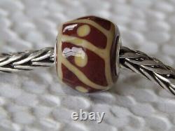 TROLLBEADS Mini Barrel Bead EVENT ONLY Milk Chocolate & Cream RARE (ONE) NEW