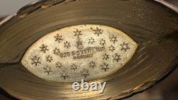 Theodor Olsen Norway Sterling Silver Cobalt Glass Viking Ship Salt Dish Cellar