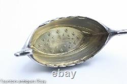 Theodor Olsens Viking Ship 925 solid sterling silver salt bowl dish glass Norway
