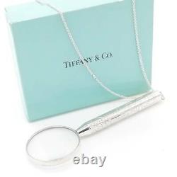 Tiffany & Co. Loupe Magnifying Glass Necklace Sterling Silver 925 r501