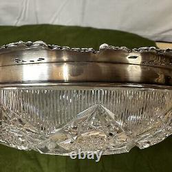 Tiffany & Co. Makers Sterling Silver-mounted Cut Glass Bowl Early 20th Century
