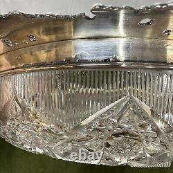 Tiffany & Co. Makers Sterling Silver-mounted Cut Glass Bowl Early 20th Century