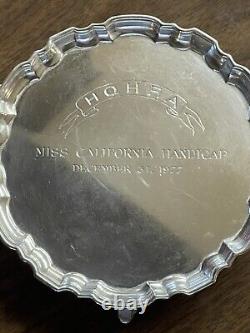 Tiffany & Co Small Vintage Sterling Silver Platter And Six Shot Glasses