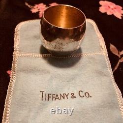 Tiffany & Co Small Vintage Sterling Silver Platter And Six Shot Glasses