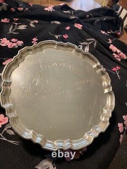 Tiffany & Co Small Vintage Sterling Silver Platter And Six Shot Glasses