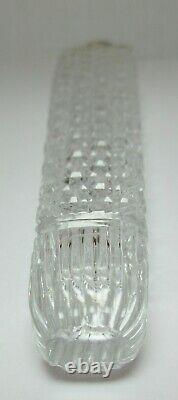 Tiffany & Co. Sterling Silver & Abp Cut Glass Large Lay Down Perfume Bottle