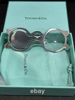 Tiffany & Co. Sterling Silver Bookmark and Magnifying Glass With Pouch And Box