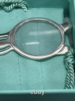 Tiffany & Co. Sterling Silver Bookmark and Magnifying Glass With Pouch And Box