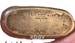 Tiffany & Co Sterling Silver Cut Glass Flask Art Deco Antique Vintage Monogram