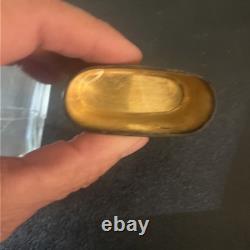 Tiffany & Co Sterling Silver Cut Glass Flask Art Deco Antique Vintage Monogram