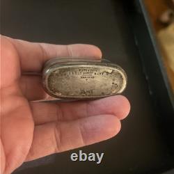 Tiffany & Co Sterling Silver Cut Glass Flask Art Deco Antique Vintage Monogram