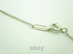 Tiffany & Co. Sterling Silver Martini Glass Olive Charm Necklace 16 Pouch A