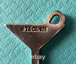 Tiffany & Co. Sterling Silver Martini Glass Olive Charm with925 Spring Ring Clasp