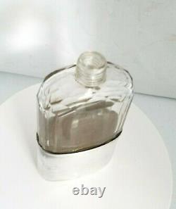 Tiffany & Co Sterling Union Silver Cup And Crystal Glass Whiskey Liquor Flask