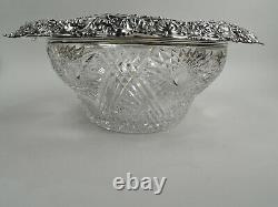 Tiffany Punchbowl Ladle Antique American Brilliant Cut Glass ABC Sterling Silver