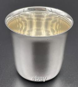 Tiffany Sterling Silver Shot Glass / Measure Cup No Monogram Barware Great Cond
