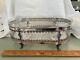 Topazio Portugal Sterling Silver 12 Footed Cut Glass Centerpiece Bowl 17 Ounces