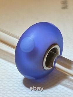 Trollbeads HTF Authentic Rare Retired (2003) Blue Sand Bead