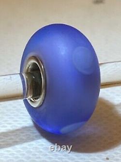 Trollbeads HTF Authentic Rare Retired (2003) Blue Sand Bead