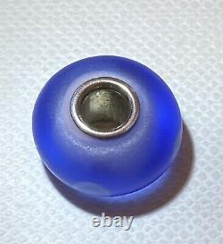 Trollbeads HTF Authentic Rare Retired (2003) Blue Sand Bead