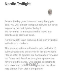 Trollbeads Nordic Twilight Limited Edition Bead NEW Grey