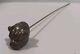 Unger Brothers Bulldog Hatpin Ruby Glass Eyes Sterling Silver Hat Pin Antique