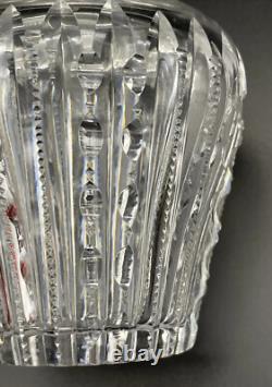 Unusual Wallace Irian Pattern Sterling Silver Topped Cut Glass Tea Caddy Jar