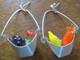 Vintage Linda Hesh Sterling Silver Glass Fruit Hanging Earrings Rare Estate Find