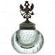 Vintage Russian L Double Eagle Sterling Silver Glass Inkwell. Mark Jr