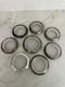 Vintage Set 8 Coasters Sterling Silver Withglass Frank M. Whiting & Co