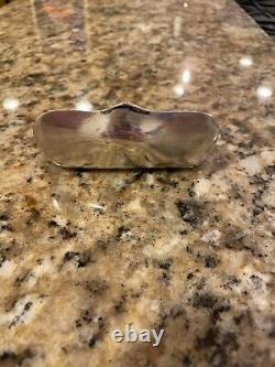 VINTAGE STERLING SILVER 1855 SPECTACLES EYEGLASS CASE 1.9 oz (54 grams) ENGRAVED