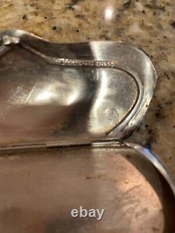 VINTAGE STERLING SILVER 1855 SPECTACLES EYEGLASS CASE 1.9 oz (54 grams) ENGRAVED