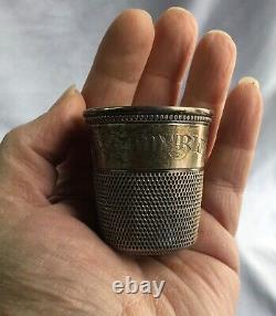 VINTAGE Sterling Silver Shot Glass/Jigger ONLY A THIMBLE FULL Holds 2 oz