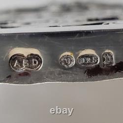 VTG BW Van Eldik Green Glass & Sterling Silver Decanter. Netherlands. 126g 925