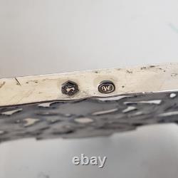 VTG BW Van Eldik Green Glass & Sterling Silver Decanter. Netherlands. 126g 925