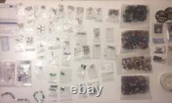 VTG Estate Jewelry Making Crafts Murano Milleffori Glass + Sterling Silver 4LBS