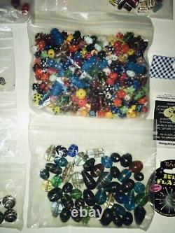 VTG Estate Jewelry Making Crafts Murano Milleffori Glass + Sterling Silver 4LBS
