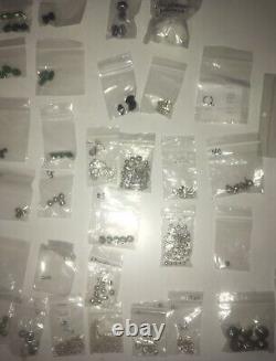VTG Estate Jewelry Making Crafts Murano Milleffori Glass + Sterling Silver 4LBS