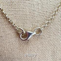 VTG LIRM Sterling Silver Israel Roman Glass Handmade Statement Necklace 18 L
