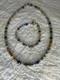 Vtg Mexican Sterling Silver 925 Multicolor Glass Beaded Necklace And Bracelet