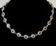 Vtg Rivi&egrave;re Sterling Silver Necklace Round Crystal Glass Chocker Art Deco