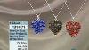 Venetian Glass Heart Pendant And Sterling Silver 18 Necklace