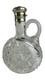 Victorian American Gorham Decanter -s 1404 Cut Glass Sterling Silver Accent Trim