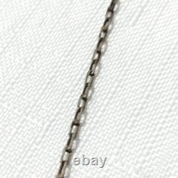 Victorian Georgian Amethyst Glass Paste Sterling Silver OOAK Handmade Necklace