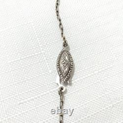 Victorian Georgian Amethyst Glass Paste Sterling Silver OOAK Handmade Necklace