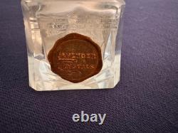 Victorian Sterling Silver Top Cut Glass Bottle 2.5 Tall