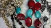 Video 192 Chunky Coral Butler Pearls Silver Onyx