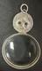 Vincent Simone Sterling Silver Pendant Magnifying Glass Cat Head Inset Eyes